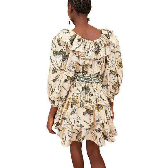 NEW ULLA JOHNSON gisele dress in lemonbalm - Picture 3 of 3